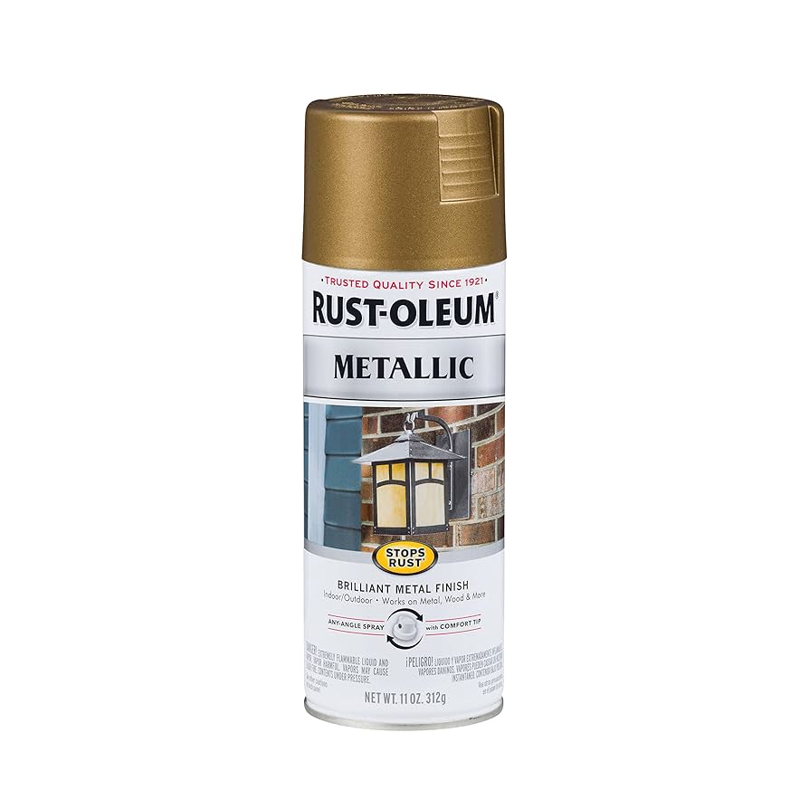 【DR.MUERTE】ギャッベ 87×57cm No. H.1095 Rust-Oleum 313142 Stops Rust Metallic Spray Paint, 11 oz